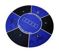 tappetino da poker, Tappetino da poker Texas Hold Em con superficie in flanella con tubo di trasporto for giochi di società in famiglia Accessori da poker(Blue)