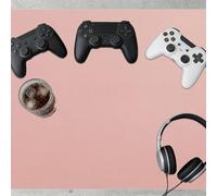 Tappetino da Scrivania 91 x 118 cm Impermeabile Tappetino per Mouse Grande Facile da Pulire per L'Ufficio e La Casa, Rosa