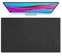 Tappetino da scrivania allungabile in vera pelle, Tappetino mouse grande per ufficio e gaming, Blocco da scrivania resistente, Per la protezione e l'arredamento di casa e ufficio(Black,80x45cm)