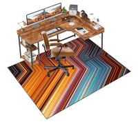 Tappetino da scrivania Anti-Slip per Moquette U2013 120x140 cm Protettore per Pavimenti per Ufficio, Ideale per Home Office & Hallway, Protezione per Moquette per sedie per Computer FANDIAO