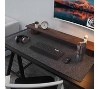 Tappetino da scrivania in feltro di alta qualità con fondo antiscivolo, 100 x 50 cm, tappetino per mouse per computer, per giocare/scrivere, tappetino impermeabile antigraffio