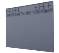 Tappetino da Scrivania in Gomma Antiscivolo, Accessorio per Riparazione Orologi, Grigio per Piattaforma di Riparazione Ordinata