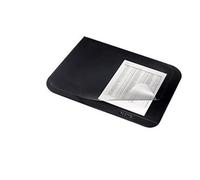 Tappetino da scrivania morbido opaco Leitz 53x40 cm nero con copertura trasparente