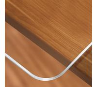 Tappetino da Scrivania Rettangolare in Plastica Trasparente per Divano, Tavolo per Bambini, Tastiera per Computer Portatile, Tappetino Antipolvere, Copritavolo Trasparente Co, One Color, 36x64in