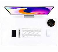 Tappetino da scrivania trasparente - 90 x 50 cm - tappetino antiscivolo per scrivania - impermeabile - tappetino protettivo per tavolo per ufficio e casa - bordi arrotondati