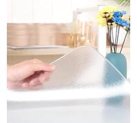 Tappetino da scrivania trasparente impermeabile, 95 x 180 cm, spessore 1 mm, in plastica, per sala da pranzo, cucina, ufficio e bar, facile da pulire