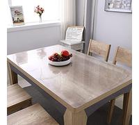 Tappetino da scrivania trasparente in PVC trasparente per scrittoria,Copertura rettangolare in plastica per tavolo in vinile da tavolo Blotter,Protezione da tavolo impermeabile rotondo