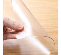 Tappetino da scrivania trasparente satinato, spessore 1,5 mm, in vinile, protezione per scrivania, per ufficio, comò, comodini, grandi dimensioni 160 cm x 200 cm, superficie trasparente
