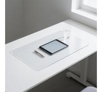 Tappetino da scrivania trasparente, trasparente, antiscivolo, in PVC, per scrivere, lavorare e cenare, superficie liscia resistente ai graffi, facile da pulire, per casa, ufficio, scuola (100 x 50 cm)