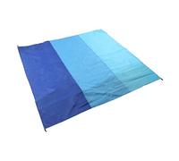 Tappetino da spiaggia, coperta da spiaggia in poliestere portatile impermeabile pieghevole extra large per campeggio viaggi in auto (tre combinazioni di blu del tesoro)