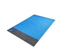 Tappetino da spiaggia extra large impermeabile, coperta da picnic pieghevole senza sabbia, materasso da campeggio esterno portatile e leggero(Blue,140x200cm)