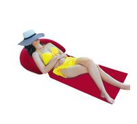 Tappetino da spiaggia, lettino gonfiabile portatile, tappetino rilassante a prova di sabbia, leggero e impermeabile, comodo poggiatesta, riposo, per dormire, prendere il sole, abbronzarsi, 160 x 60 cm