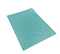 Tappetino da Taglio A3 A4 A5 PVC Tappetino da taglio Banco lavoro Patchwork Cut Pad Cucito manuale Coltello fai te Incisione Tagliere in pelle Sottofondo laterale(Green,A5 Small)