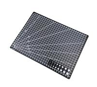 Tappetino da Taglio A3 A4 A5 PVC Tappetino da taglio Banco lavoro Patchwork Cut Pad Cucito manuale Coltello fai te Incisione Tagliere in pelle Sottofondo laterale(Black,A5 Small)