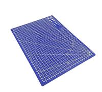 Tappetino da Taglio A3 A4 A5 PVC Tappetino da taglio Banco lavoro Patchwork Cut Pad Cucito manuale Coltello fai te Incisione Tagliere in pelle Sottofondo laterale(Blue,A5 Small)