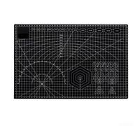 Tappetino da taglio double-face con scala trasparente, spessore 3 mm, lavabile e flessibile per artigianato, cucito e intaglio, per A2/A3/per A4/A5 (A-3 nero)