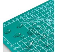 Tappetino da taglio double-face per A2/A3/A4/A5, tappetino da cucito e intaglio impermeabile (A5 verde)