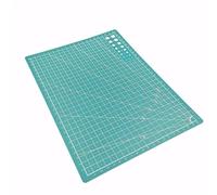 Tappetino da taglio in PVC A3 A4 A5, banco lavoro, tappetino patchwork, manuale di cucito, coltello fai te, incisione, pannello in pelle, supporto laterale(A4 green)