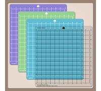 Tappetino da taglio per Cricut, Tappetino da Taglio di Ricambio Quadrato, Grigliato, Autoadesivo Tappetin, StandardGrip/LightGrip/StrongGrip/FabricGrip, 4 Pezzi 12 x 12 Pollici