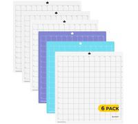 Tappetino da taglio per Silhouette Cameo 4/5/3/2/1, 30 x 30 cm, 6 pezzi, per tutti gli essenziali, per carta delicata fino a materiali speciali più pesanti, 12 x 12 cm