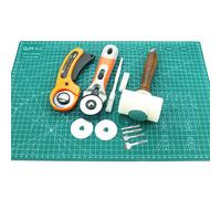 Tappetino da taglio professionale in PVC autorigenerante su due lati, compatibile con lama rotante, martello, punzoni Set di utensili in pelle per cucire