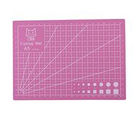 Tappetino da Taglio, Stuoia di Taglio Durevole in PVC A5, 210 × 150 mm, Tappetino da Taglio Colorata Autopulente, Tagliere Antiscivolo Professionale per Utensili Fatti a Mano(Pink)