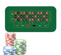 Tappetino da tavolo da poker - Tappetino antiscivolo grande, in tessuto morbido, stile superficie 120 x 60 cm | copertura professionale per giochi usata durante la notte di poker party a tema tornei