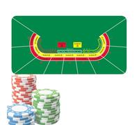 Tappetino da tavolo da poker - Tappetino antiscivolo grande, in tessuto morbido, stile superficie 120 x 60 cm | copertura professionale per giochi usata durante la notte di poker party a tema tornei