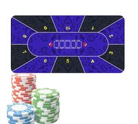Tappetino da tavolo da poker - Tappetino antiscivolo grande, in tessuto morbido, stile superficie 120 x 60 cm | copertura professionale per giochi usata durante la notte di poker party a tema tornei