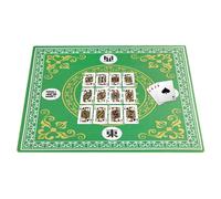 Tappetino da tavolo Mahjong - Tappetino da gioco per carte e giochi da tavolo, superficie di gioco antiscivolo, tappetino in mogano da 31,5 pollici, tappetino da tavolo per poker, giochi di carte