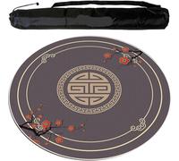 Tappetino da tavolo per Mahjong, Tappetino da Mahjong rotondo silenzioso e antirumore Tovaglia da Mahjong(Gray,80cm/31.49in)