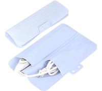 Tappetino da viaggio in silicone resistente al calore, portatile, tappetino da viaggio per piastra per capelli, ferro da stiro e strumenti per lo styling dei capelli caldi (blu)
