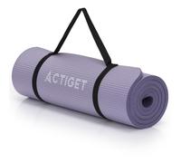 Tappetino da yoga, 183 x 61 cm, in TPE e NBR, per yoga, pilates, stretching, ginnastica e allenamento a pavimento, tappetino da allenamento con tracolla, per casa, palestra e corsi sportivi Actiget