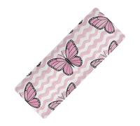 Tappetino da yoga antiscivolo con motivo a onde farfalle pesca stampato per yoga caldo in gomma naturale antiscivolo, con borsa da yoga tapete para ejercicio 180,3 x 66 cm per le donne