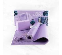 Tappetino da yoga con mattoncino e cinghia Myga Violet TU