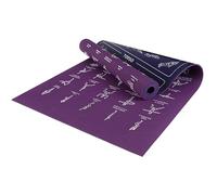 Tappetino da yoga con stampa a 70 pose, tappetino per esercizi con cinghia per allenamento a casa, adatto per uomini e donne, ideale per yoga e fitness