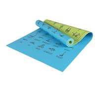 Tappetino da yoga con stampa a 70 pose, tappetino per esercizi con cinghia per allenamento a casa, adatto per uomini e donne, ideale per yoga e fitness
