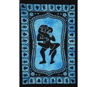 Tappetino da yoga hippie da appendere al muro regalo Kamasutra in cotone rega...