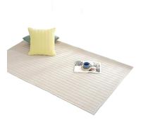 Tappetino da yoga in cotone spesso, 100% biologico, naturale, con borsa per esercizi, lavabile, 200 x 27,5 cm (cotone)