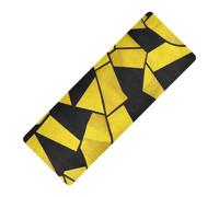 Tappetino da yoga in vetro colorato giallo nero con stampa natalizia per esterni spessore 1 mm per la casa antiscivolo, con tappetino da yoga nastro porta tapete para ejercicio 180,3 x 66 cm