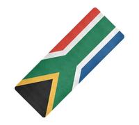 Tappetino da yoga non tossico stampato con bandiera del Sud Africa Nazionale del Sud Africa, spessore 1 mm, per pavimento, antiscivolo, con borsa da yoga tapete para ejercicio 180,3 x 66 cm