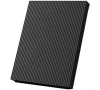Tappetino da yoga ottimizzato per allenamento della forza con manubri, push-up, gomito, ginocchiera e movimento dinamico del pavimento (nero, 40 x 25 x 2 cm)