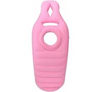 Tappetino da yoga per donne incinte, comodo materasso gonfiabile floccato in PVC con foro, comodo cuscino per tutto il corpo, cuscino per la gravidanza per dormire, rosa