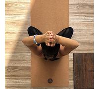 Tappetino da yoga Pro in sughero, vincitore del test rapporto qualità-prezzo, extra grande 200 x 66 cm, testato con ottimi risultati, inclusi tracolla e borsa da yoga