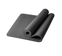 Tappetino da yoga spesso 10 mm e 15, antiscivolo, for palestra, sport, perdita di peso, tappetino for esercizi, for donne(Black,15mm)