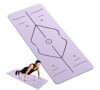 Tappetino da yoga spesso - Tappetino da pilates spesso - Tappetinoda yoga con assorbimento degli urti, per palestra domestica, tappetinoantiscivolo per stretching, allenamento a terra e fi