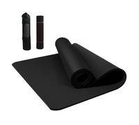 Tappetino da yoga, spessore 15 mm, antiscivolo, per esercizi di comfort, supporto con borsa portaoggetti, tappetino per pilates, fitness, per donne e uomini, per allenamento al chiuso e all'aperto