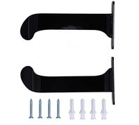 Tappetino da yoga supporto a muro supporto acrilico matro yoga rack di risparmio di risparmio facile da installare adatto per l'ufficio palestra domestico (Black 1 coppia)