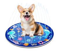 Tappetino d'acqua per gatti, fontana per animali domestici, tappetino da gioco ispessito per animali domestici, per gatti, cani, bambini, per interni, esterni, parco giochi, piscina