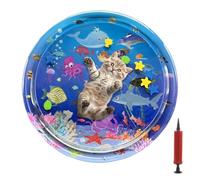 Tappetino d'acqua per gatti, tappetino sensoriale d'acqua, giocattolo per gatti - tappeto pieghevole interattivo per interni esterni